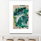 Endless Turquoise and Green No 1 by Janet London on GIANT ART - green abstract