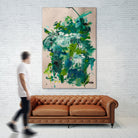 Endless Turquoise and Green No 2 by Janet London on GIANT ART - green abstract