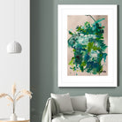 Endless Turquoise and Green No 2 by Janet London on GIANT ART - green abstract