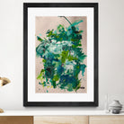 Endless Turquoise and Green No 2 by Janet London on GIANT ART - green abstract