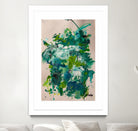 Endless Turquoise and Green No 2 by Janet London on GIANT ART - green abstract