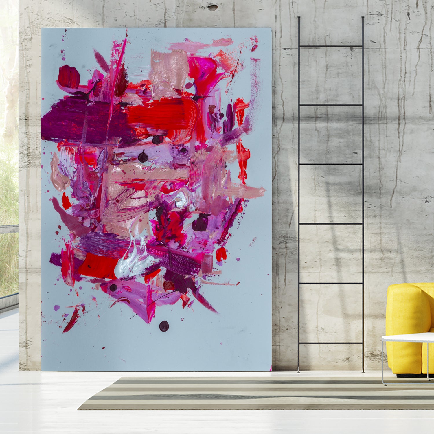 The Power of Pink by Janet London on GIANT ART - red abstract