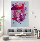 The Power of Pink by Janet London on GIANT ART - red abstract