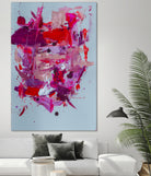 The Power of Pink by Janet London on GIANT ART - red abstract