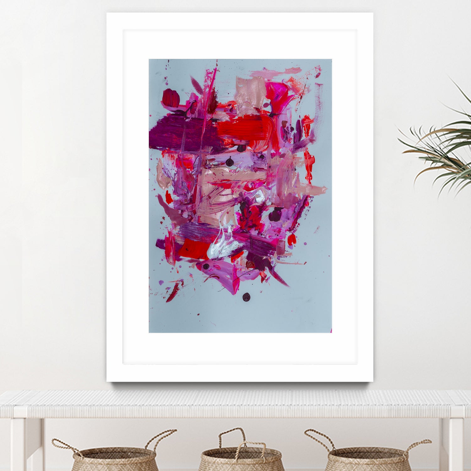 The Power of Pink by Janet London on GIANT ART - red abstract