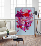 The Power of Pink by Janet London on GIANT ART - red abstract