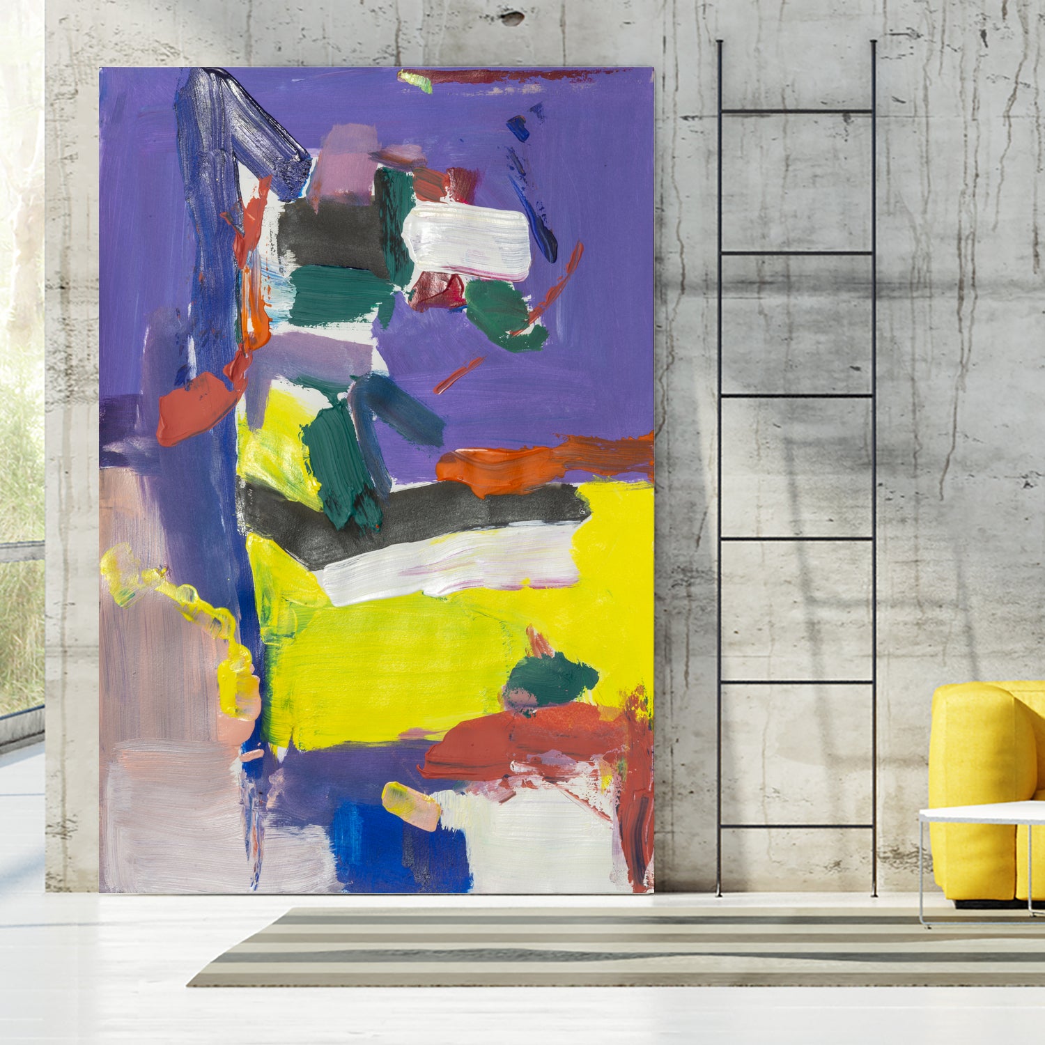 The Colour Fields by Janet London on GIANT ART - yellow abstract