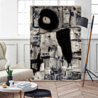 Ancient Shapes by Janet London on GIANT ART - black and white abstract