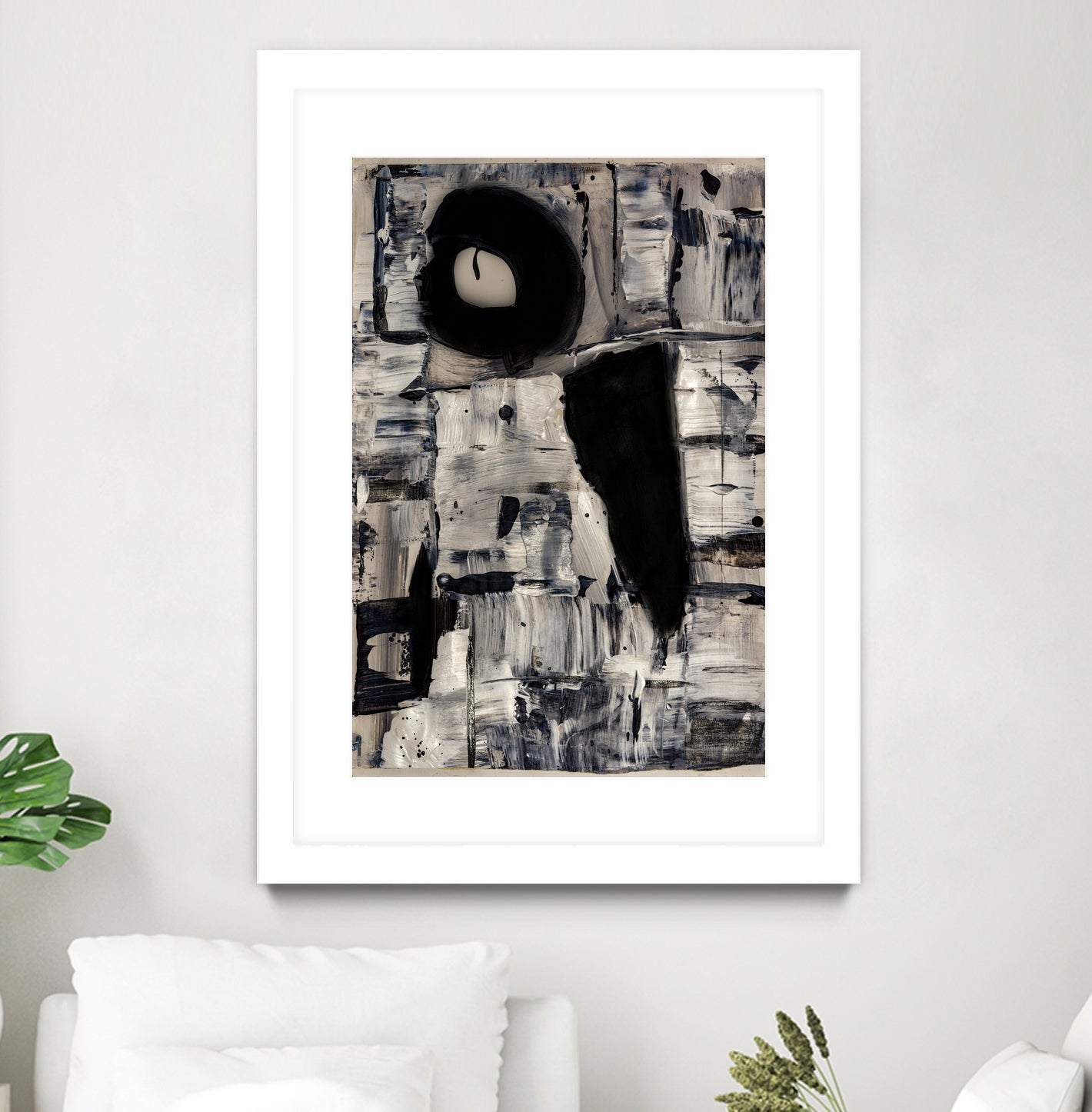 Ancient Shapes by Janet London on GIANT ART - black and white abstract