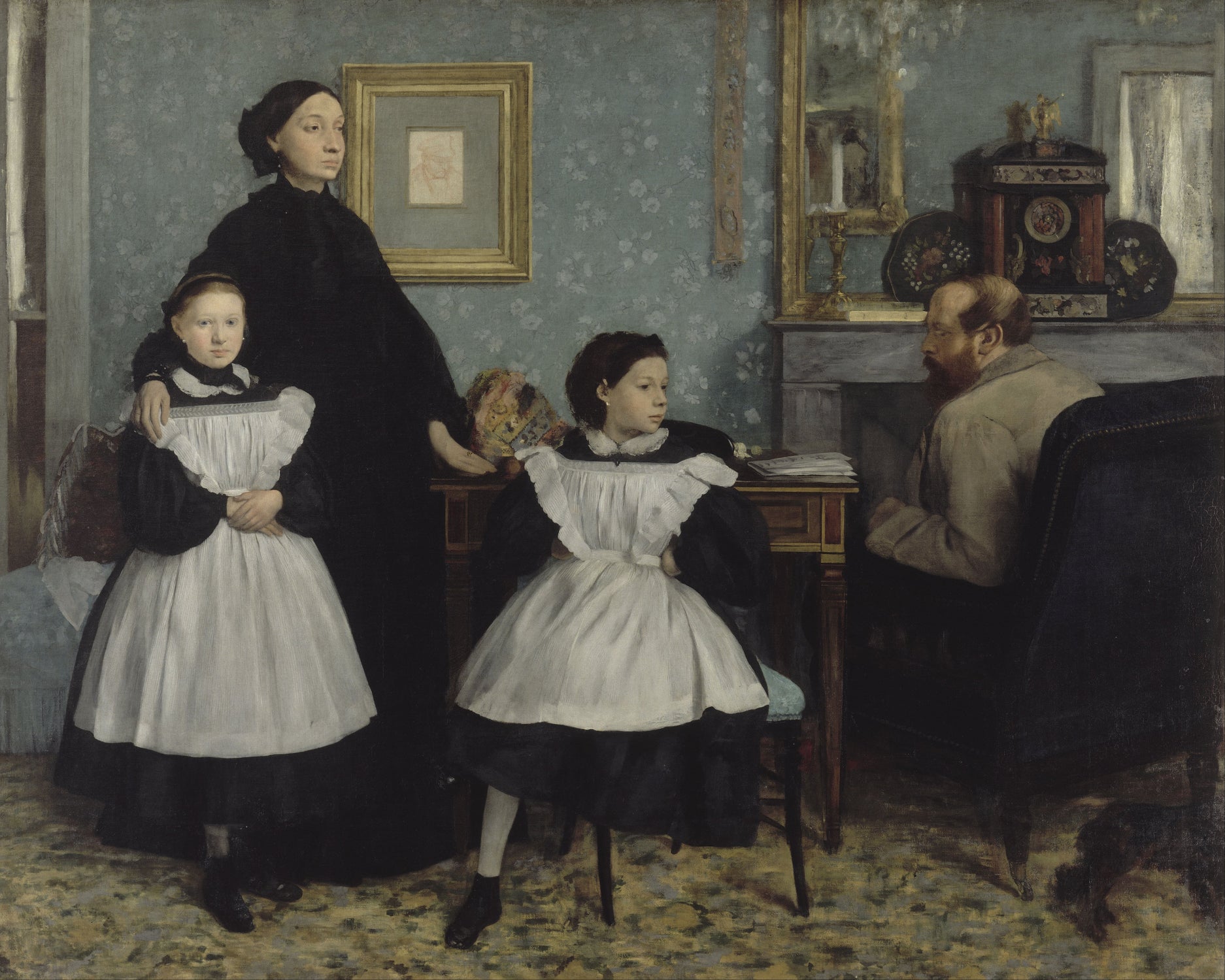 The Bellelli Family by Edgar Degas on GIANT ART - black figurative