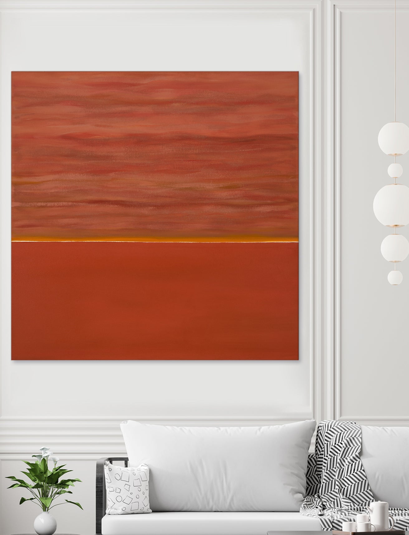 Hot abstract home by Diane Lambin on GIANT ART - orange abstract