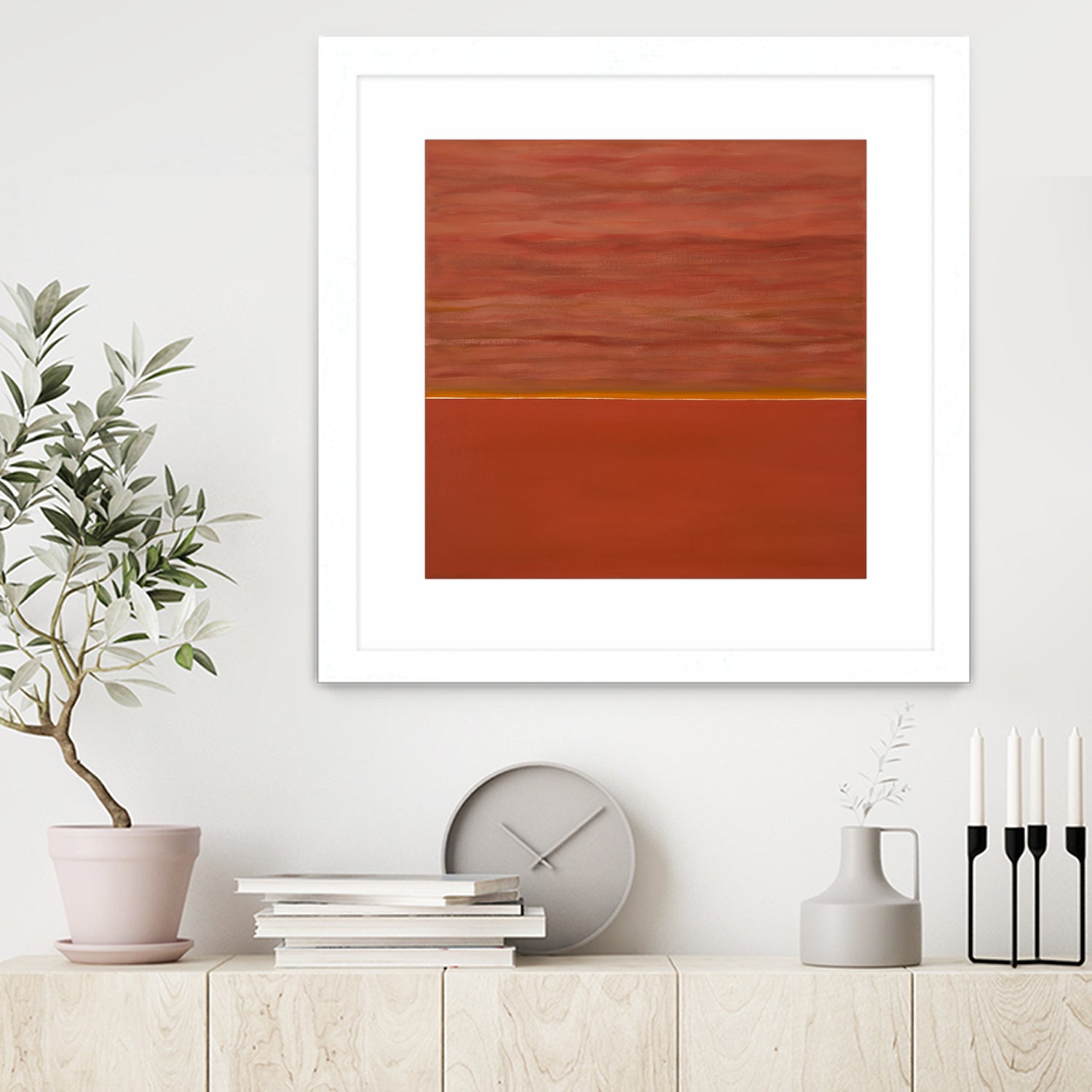 Hot abstract home by Diane Lambin on GIANT ART - orange abstract