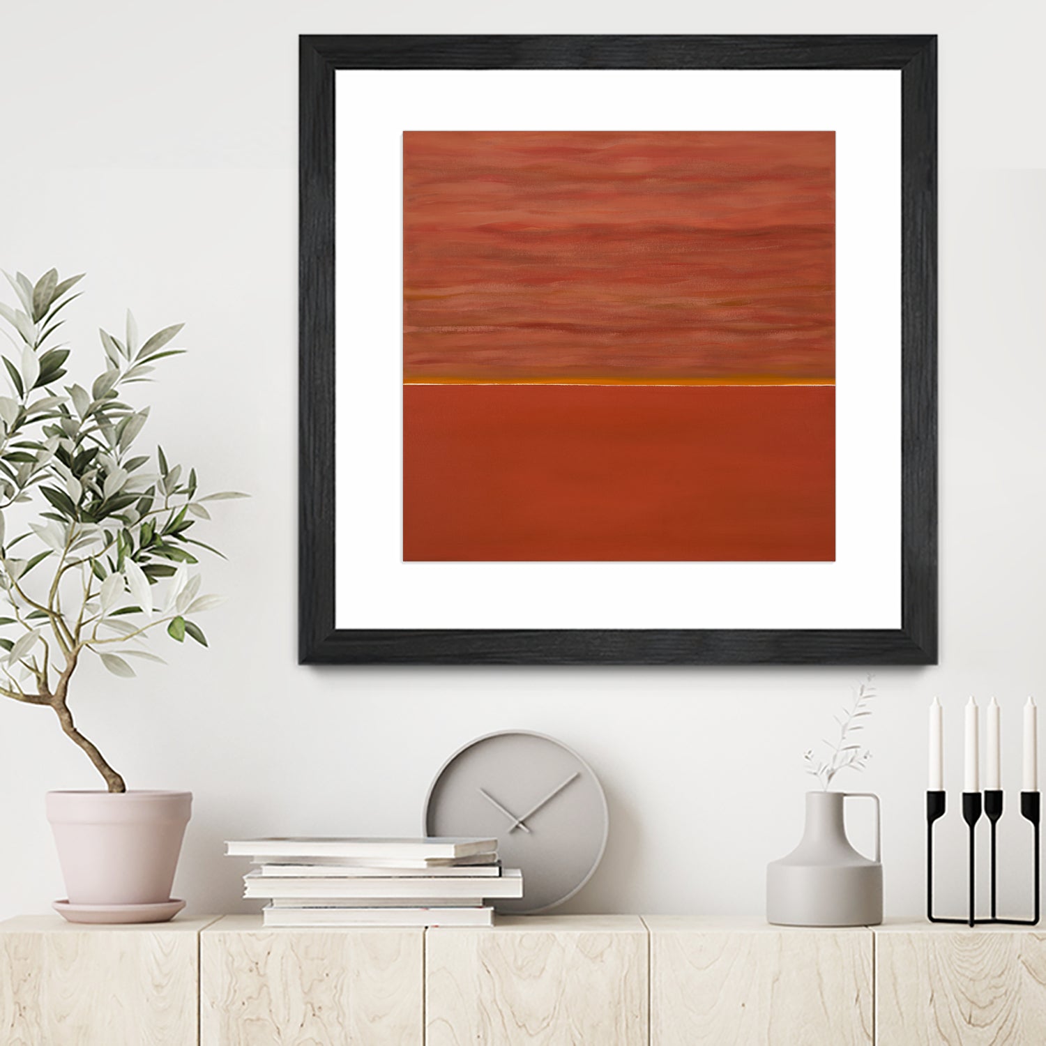 Hot abstract home by Diane Lambin on GIANT ART - orange abstract