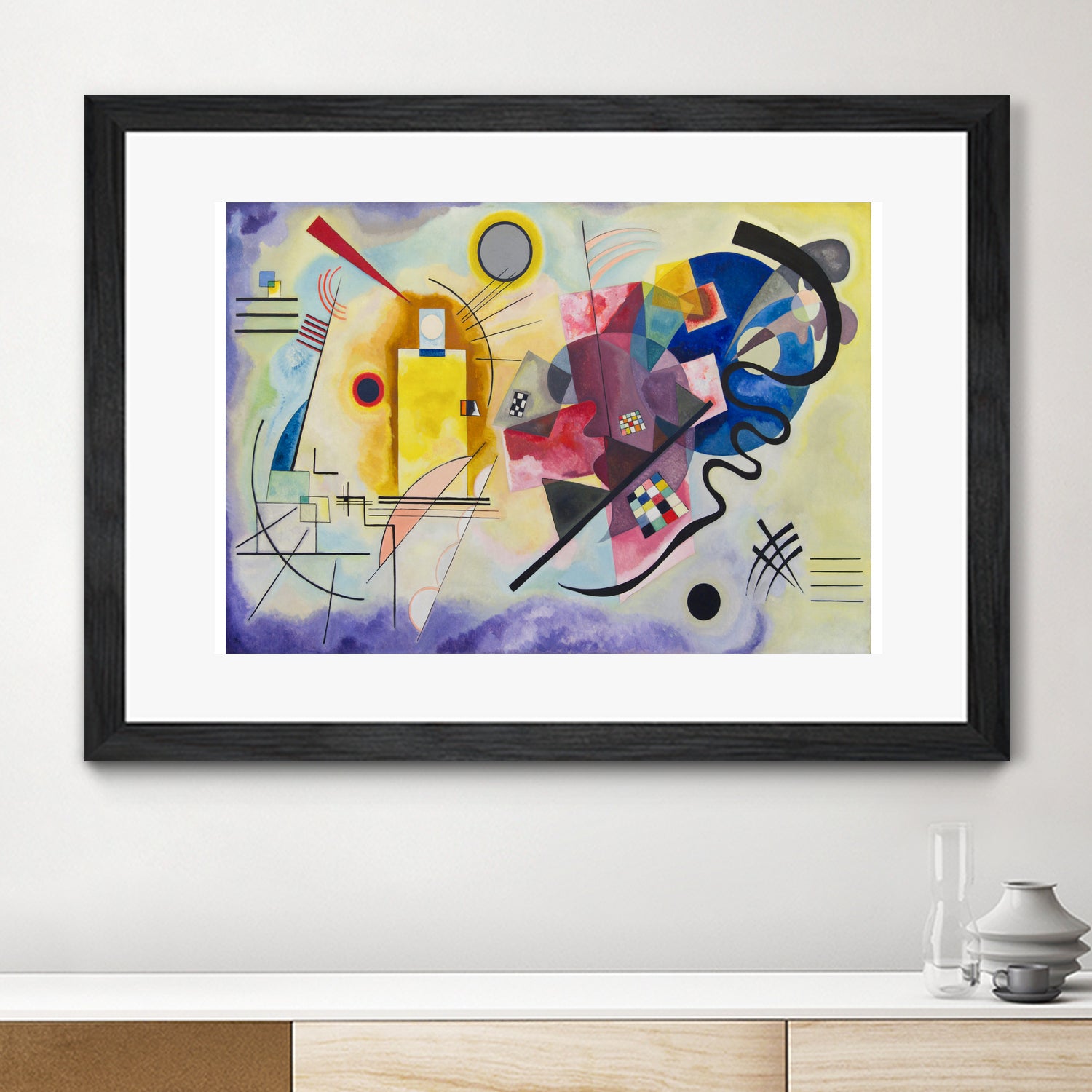 Yellow-Red-Blue, 1925 by Wassily Kandinsky on GIANT ART - red shape