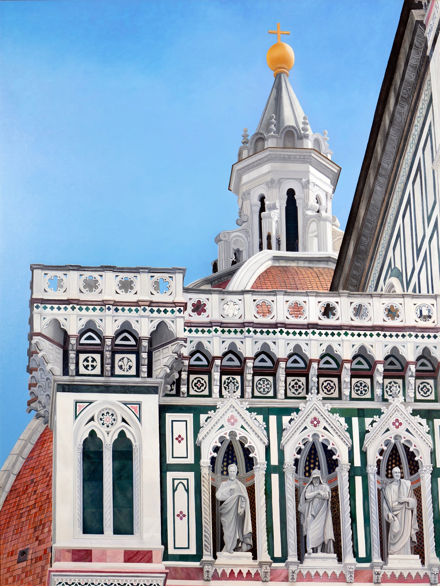 The Duomo of Florence by Matthew Holden Bates on GIANT ART - blue landscape