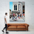 Sitting on the Steps of the Duomo by Matthew Holden Bates on GIANT ART - blue landscape