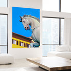 Cavallo di Cosimo by Matthew Holden Bates on GIANT ART - blue landscape