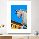 Cavallo di Cosimo by Matthew Holden Bates on GIANT ART - blue landscape