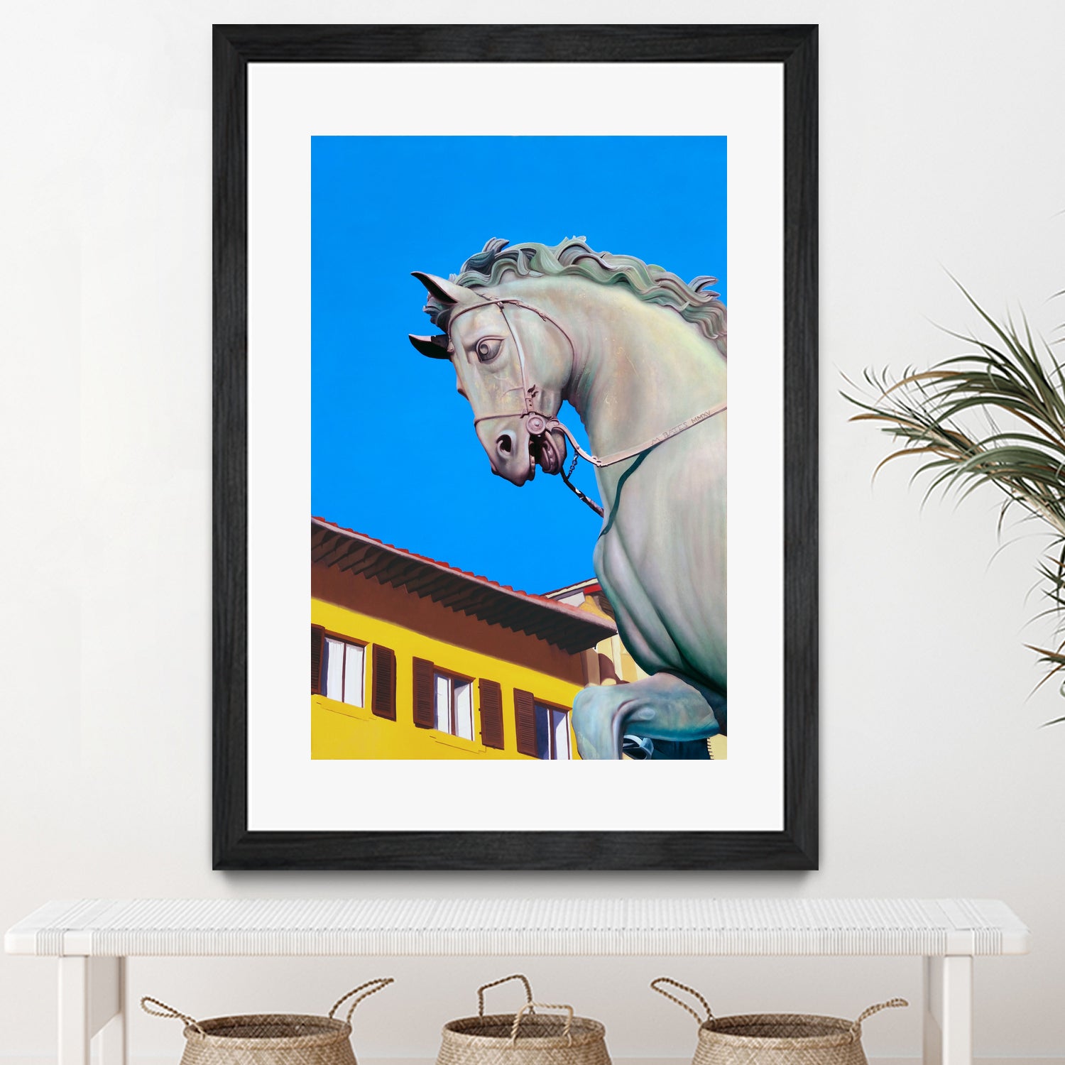 Cavallo di Cosimo by Matthew Holden Bates on GIANT ART - blue landscape