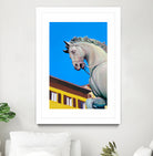 Cavallo di Cosimo by Matthew Holden Bates on GIANT ART - blue landscape