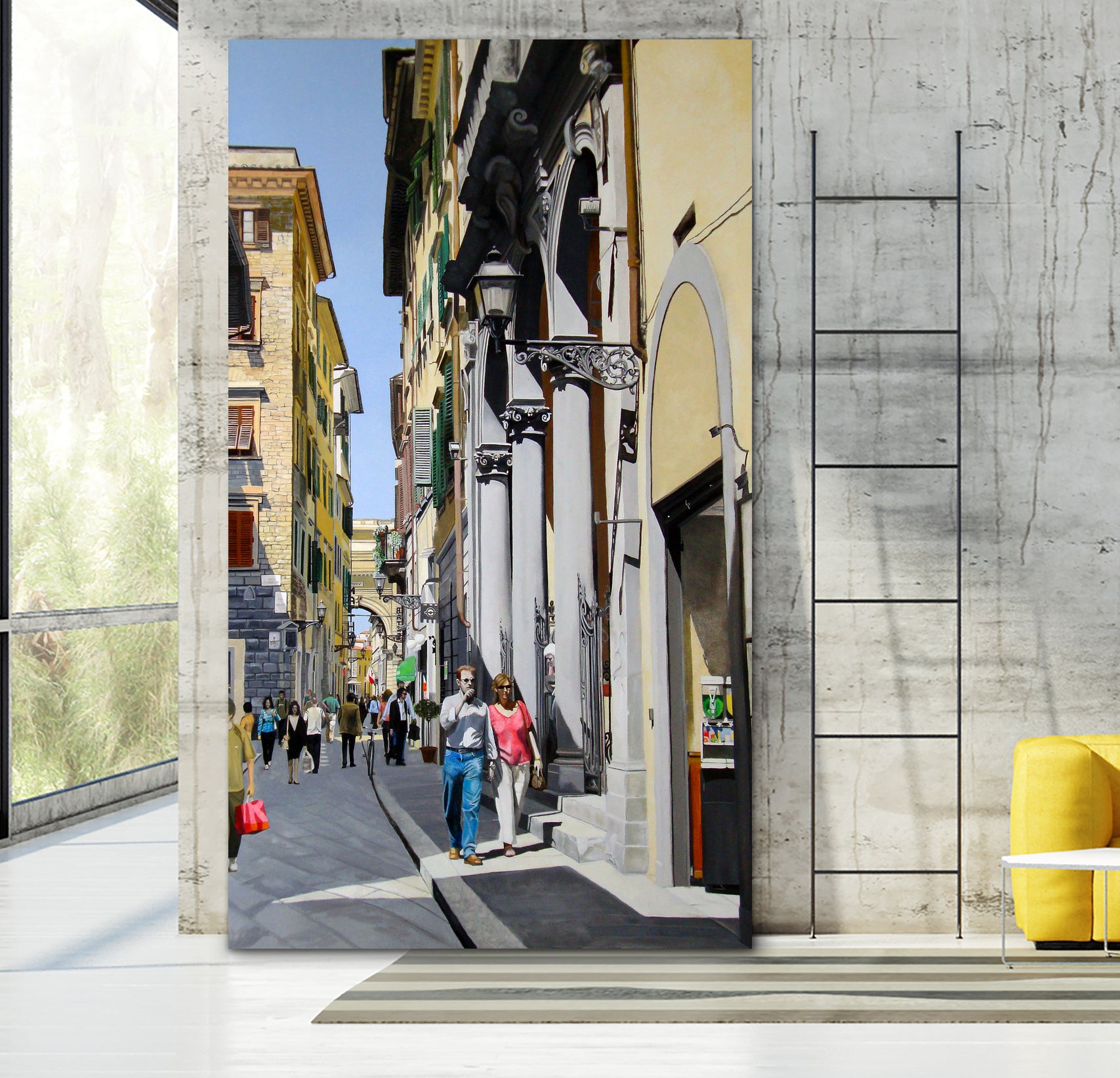 Via del Corso by Matthew Holden Bates on GIANT ART - blue cityscape