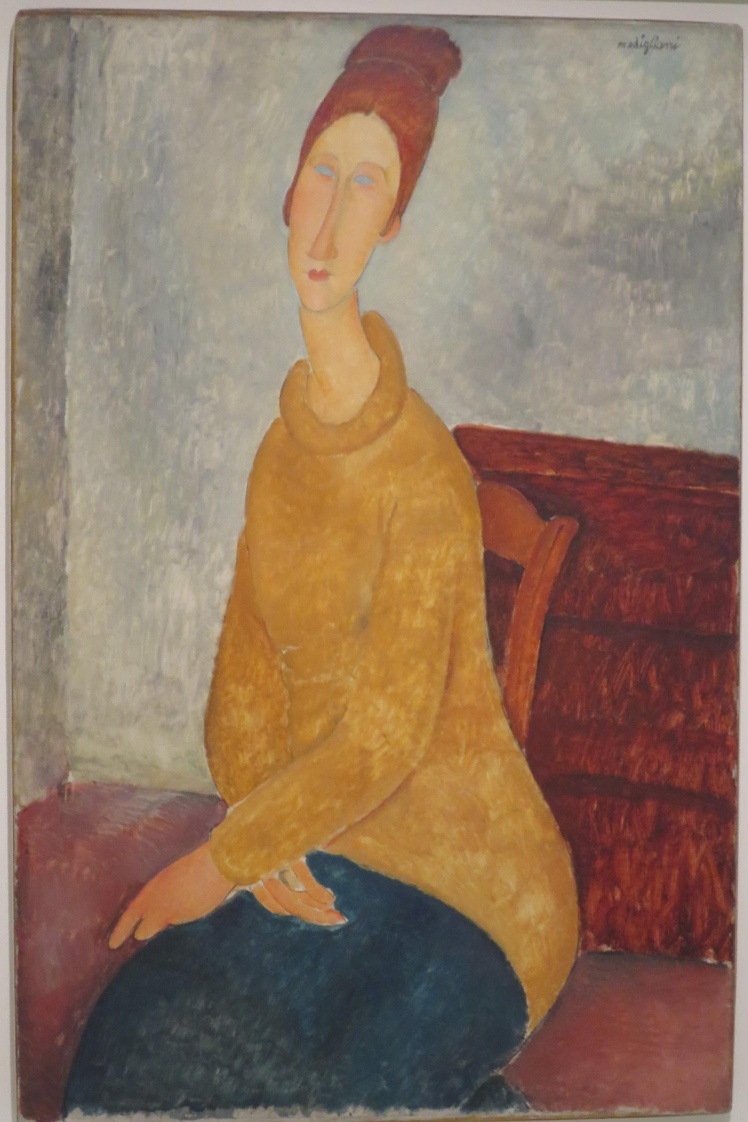 Jeanne Hébuterne with Yellow Sweater by Amedeo Modigliani on GIANT ART - museums