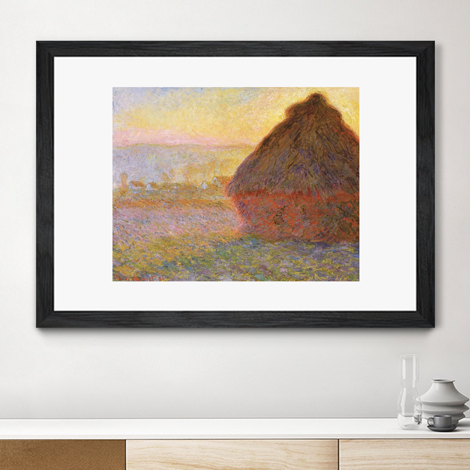 Grainstack (Sunset) by Claude Monet on GIANT ART - museums