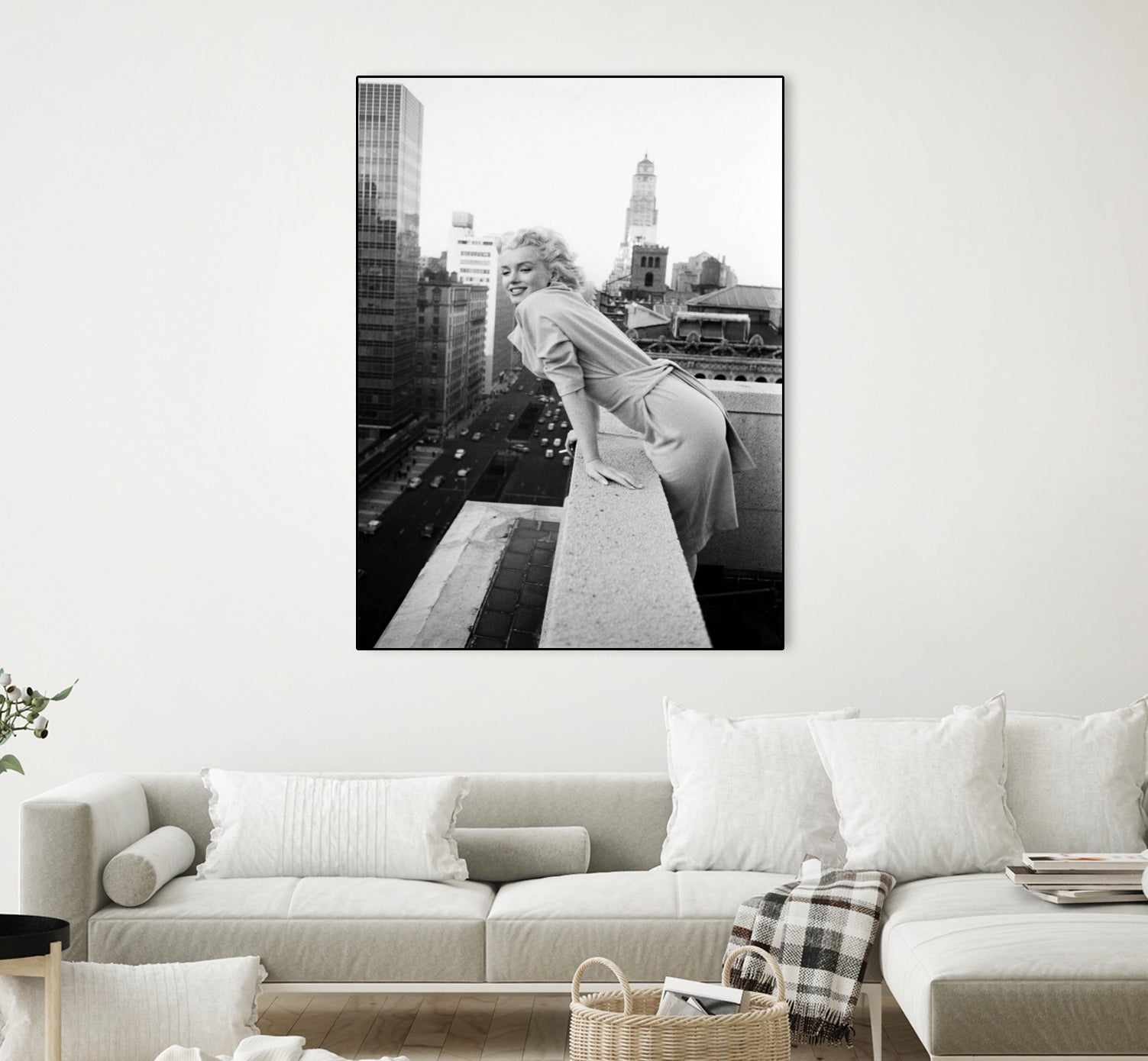 Marilyn on balcony  by M studio on GIANT ART - black and white photography