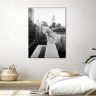 Marilyn on balcony  by M studio on GIANT ART - black and white photography