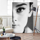 Audrey Hepburn by M Studio on GIANT ART - black and white photography 