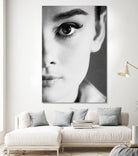 Audrey Hepburn by M Studio on GIANT ART - black and white photography 