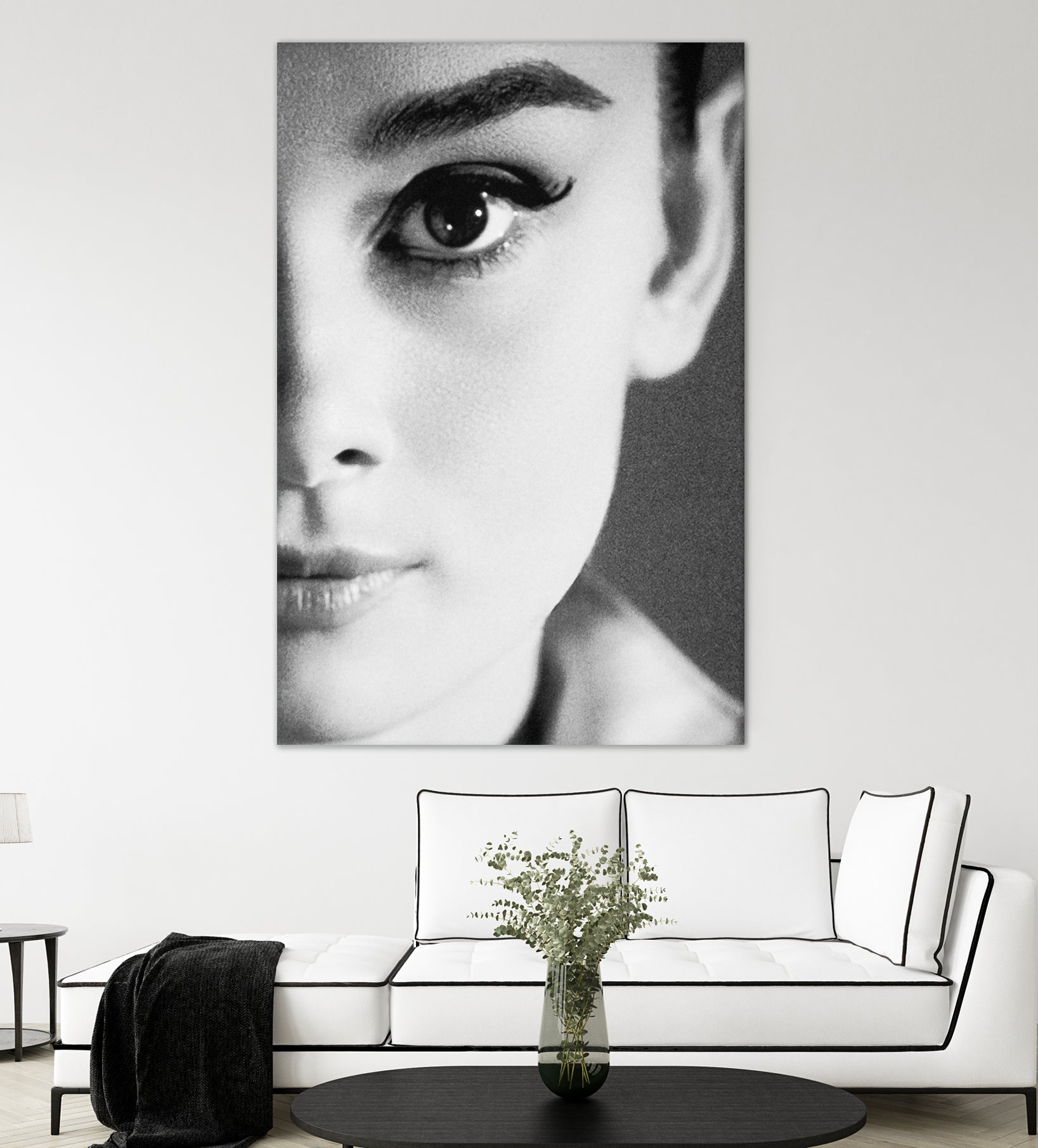 Audrey Hepburn by M Studio on GIANT ART - black and white photography 