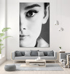 Audrey Hepburn by M Studio on GIANT ART - black and white photography 