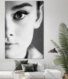 Audrey Hepburn by M Studio on GIANT ART - black and white photography 