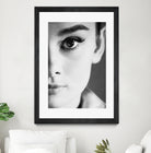 Audrey Hepburn by M Studio on GIANT ART - black and white photography 