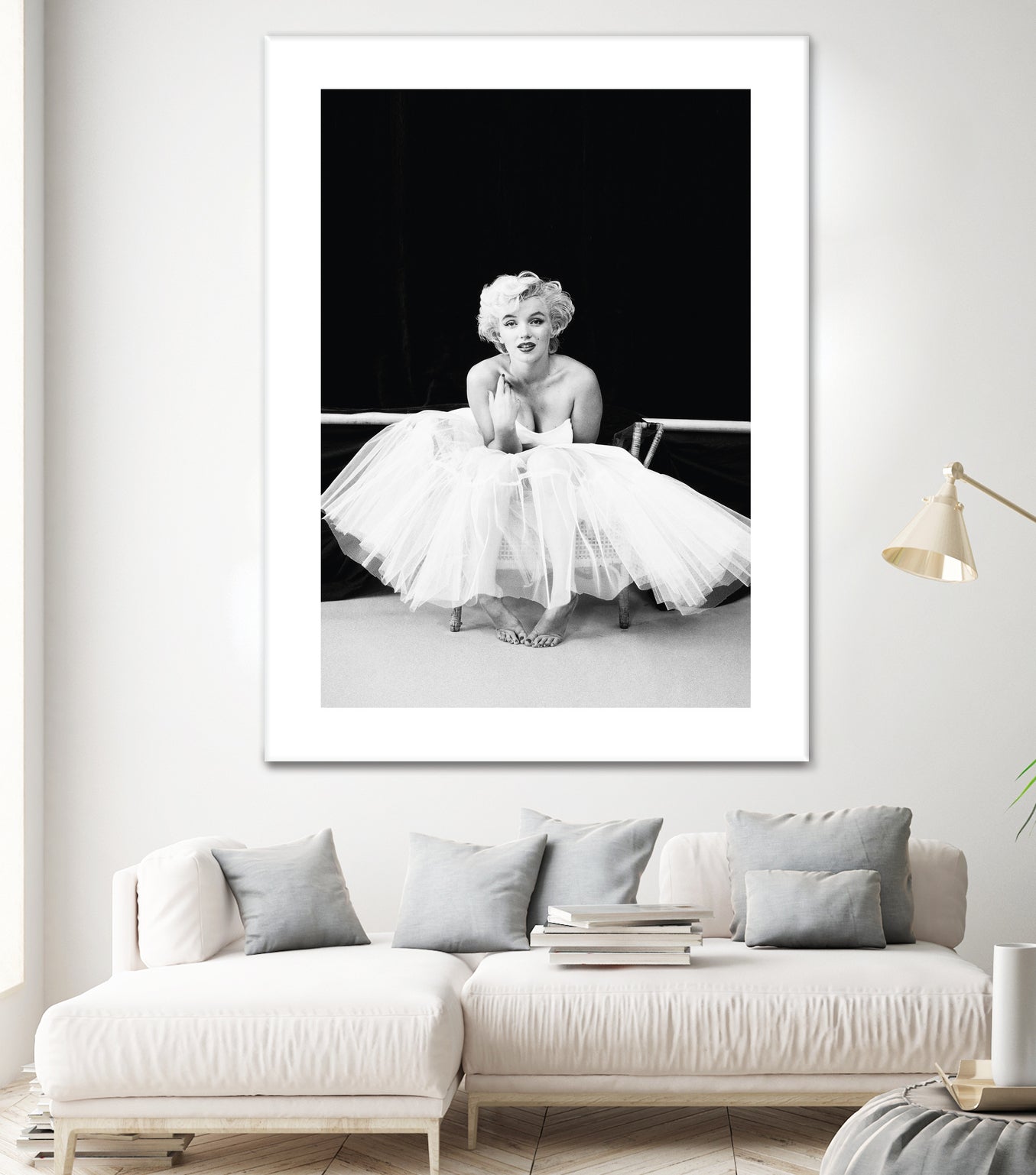 Marilyn Monroe balerina by M Studio on GIANT ART - black and white photography