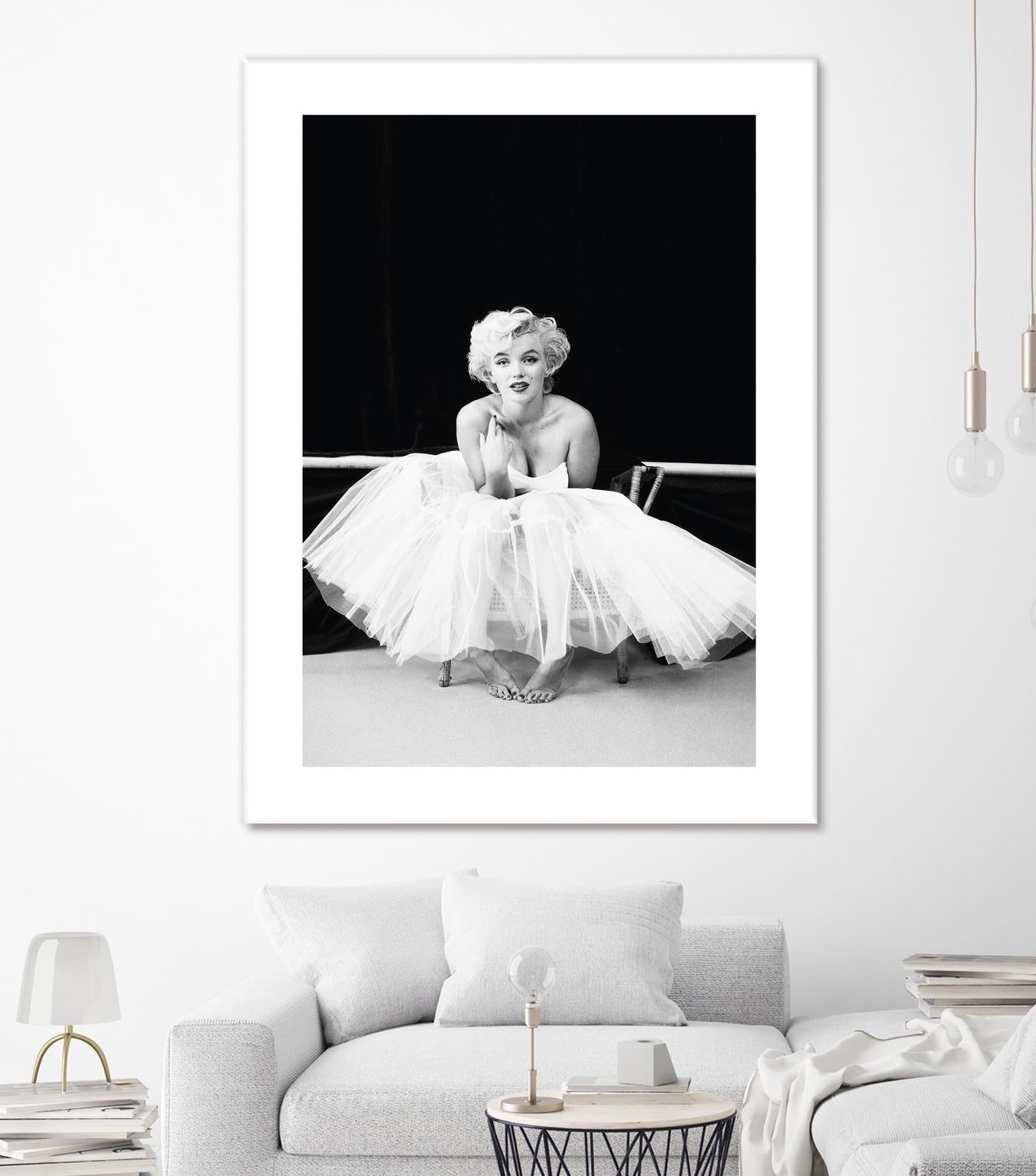 Marilyn Monroe balerina by M Studio on GIANT ART - black and white photography