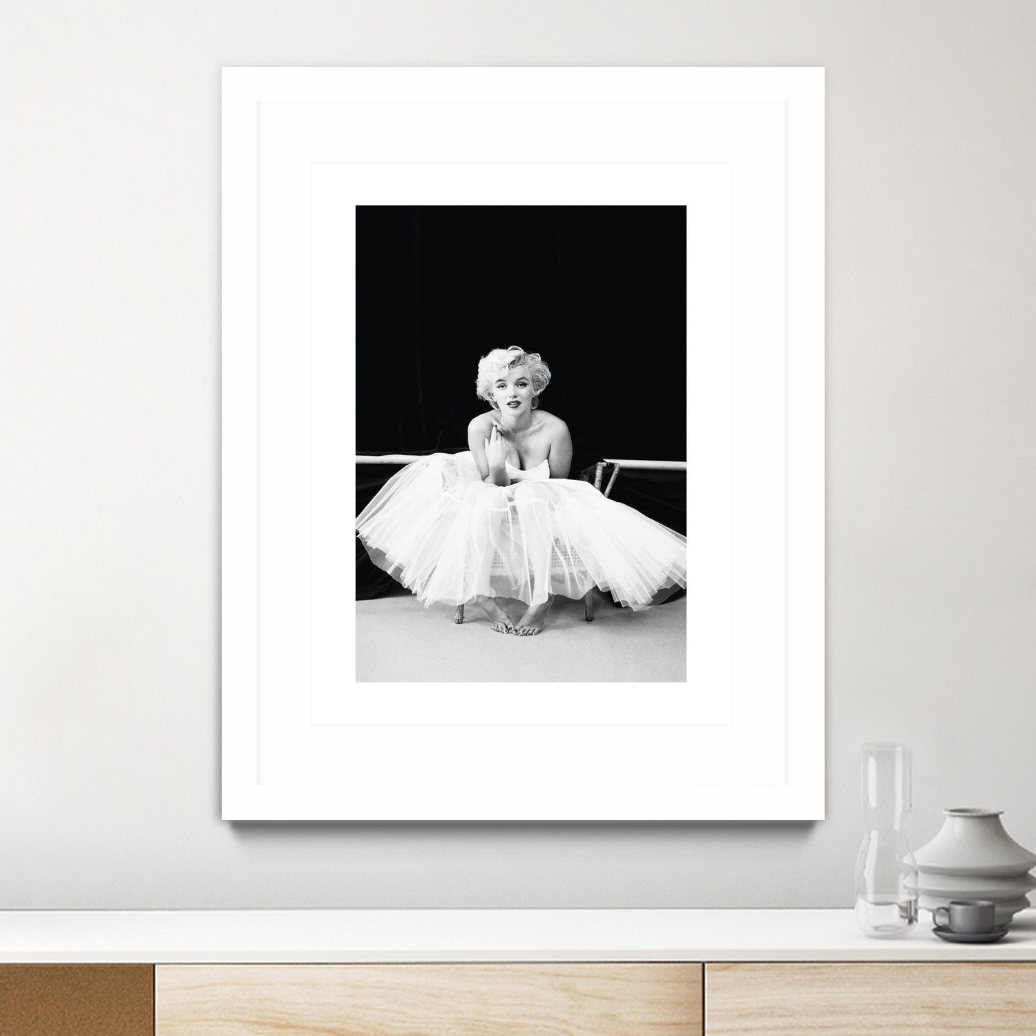 Marilyn Monroe balerina by M Studio on GIANT ART - black and white photography