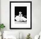 Marilyn Monroe balerina by M Studio on GIANT ART - black and white photography