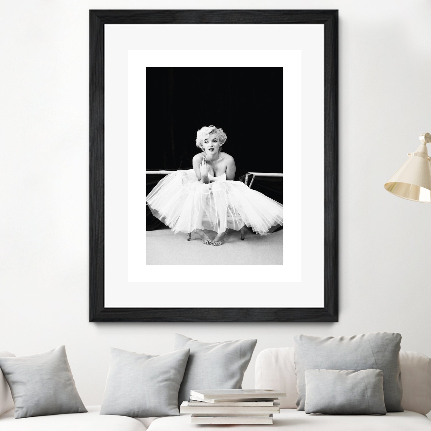 Marilyn Monroe balerina by M Studio on GIANT ART - black and white photography