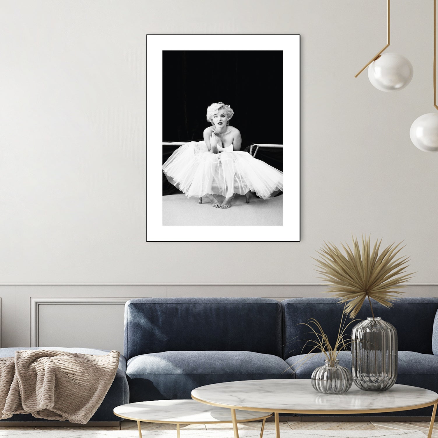 Marilyn Monroe balerina by M Studio on GIANT ART - black and white photography