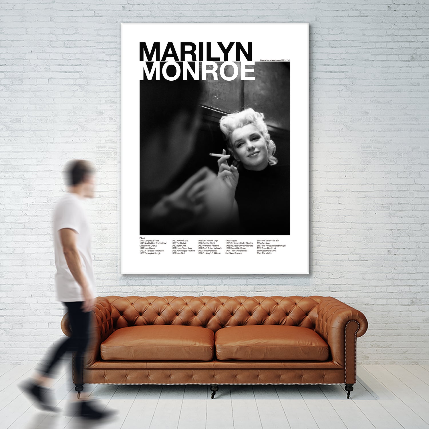 Marilyn Monroe  by M Studio on GIANT ART - black and white photography