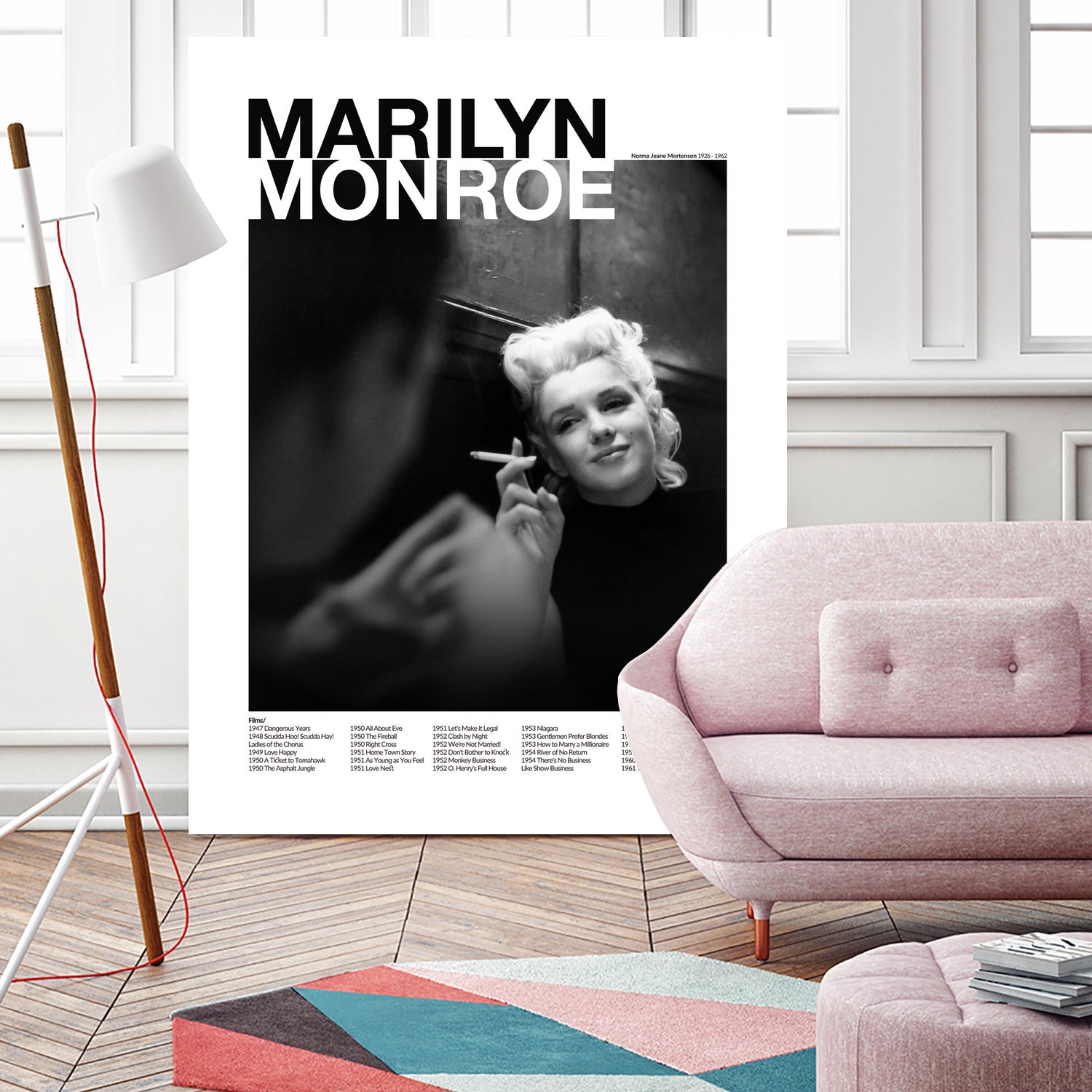 Marilyn Monroe  by M Studio on GIANT ART - black and white photography