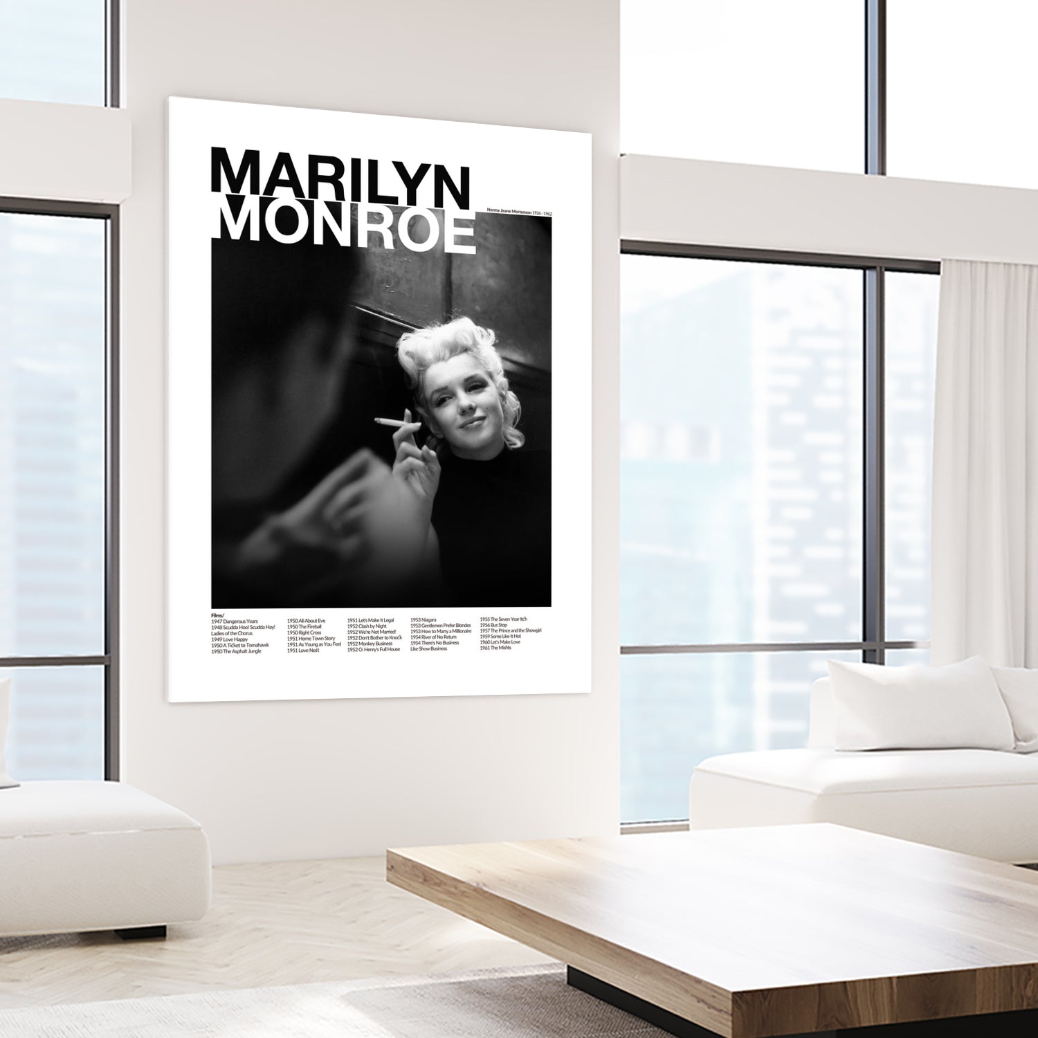 Marilyn Monroe  by M Studio on GIANT ART - black and white photography