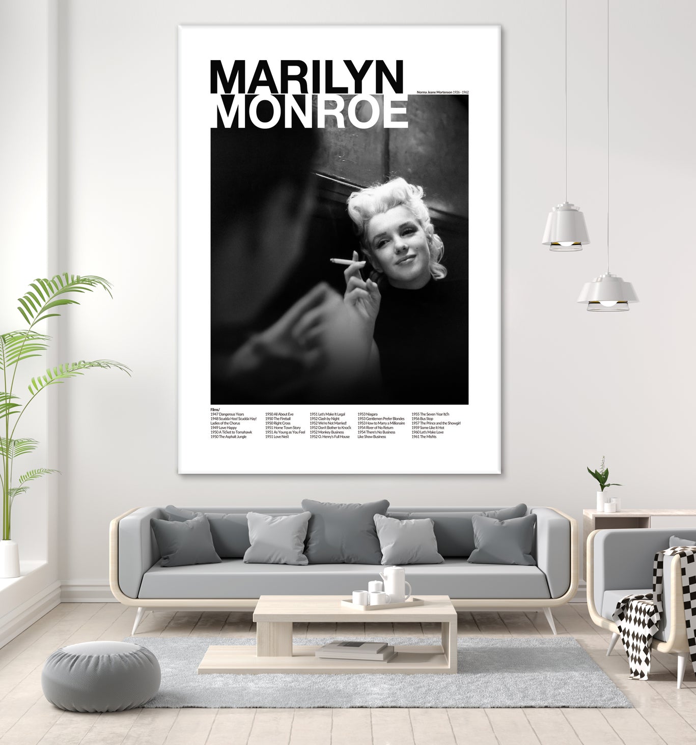 Marilyn Monroe  by M Studio on GIANT ART - black and white photography