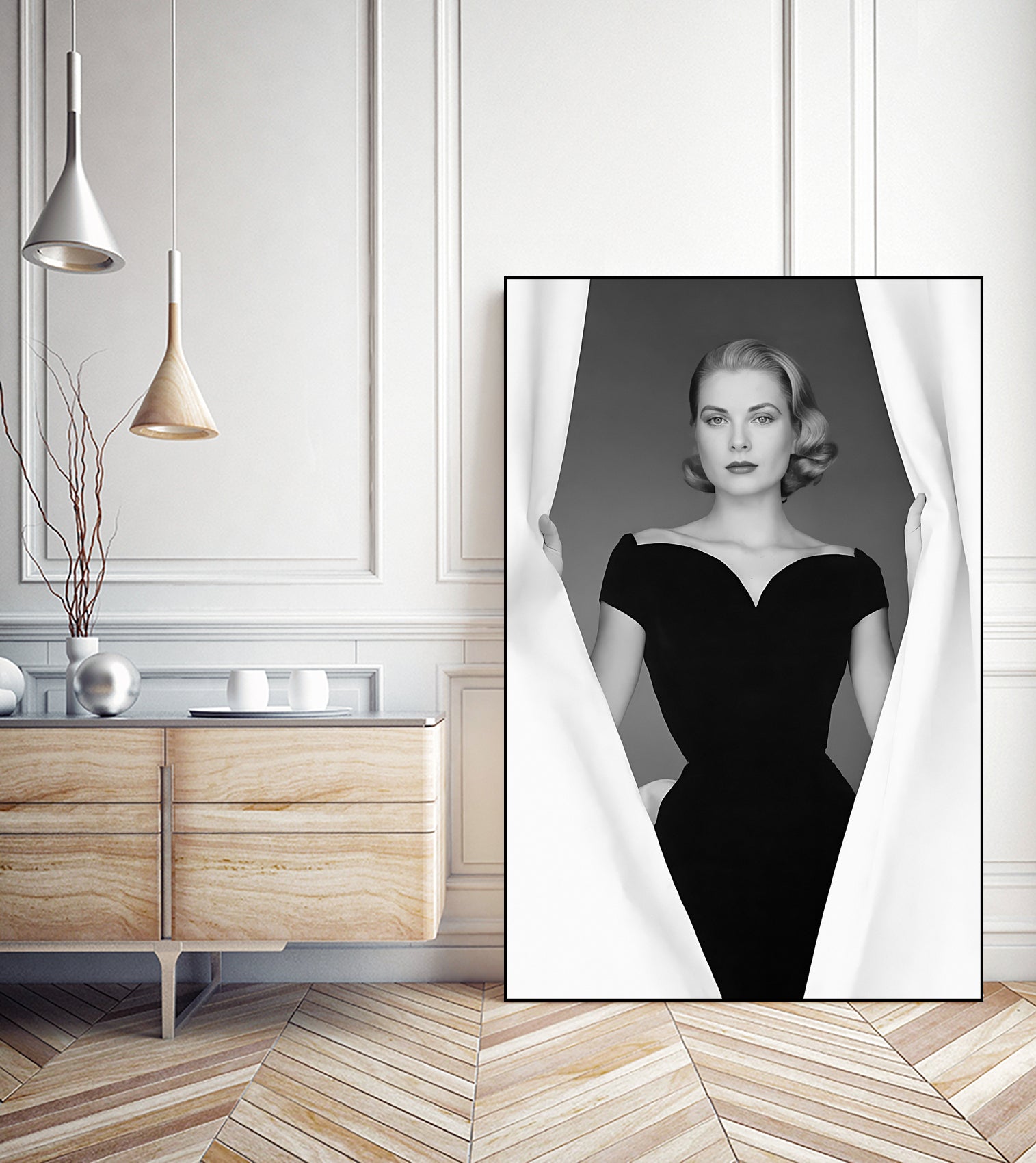 Grace Kelly  by M Studio on GIANT ART - black and white  photographie actress