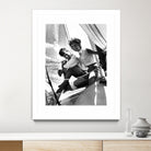 Jackie and Jack on a Boat by M Studio on GIANT ART - black and white  photography