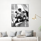 Jackie and Jack on a Boat by M Studio on GIANT ART - black and white  photography
