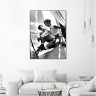 Jackie and Jack on a Boat by M Studio on GIANT ART - black and white  photography