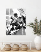 Jackie and Jack on a Boat by M Studio on GIANT ART - black and white  photography